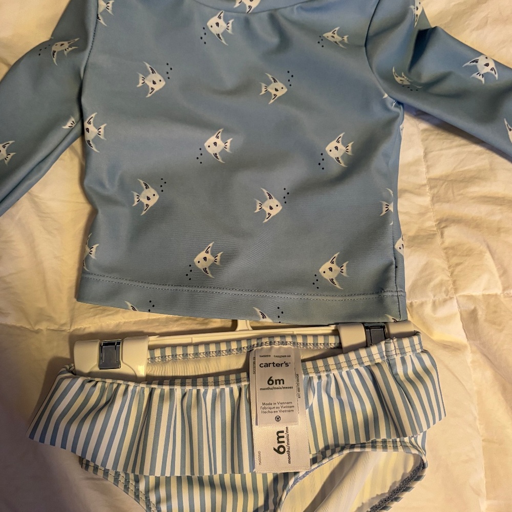 Long sleeved Two-piece Bathing suit - Picture 3 of 4